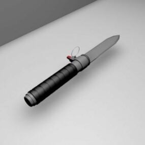 Modelo 3D de design de faca balística