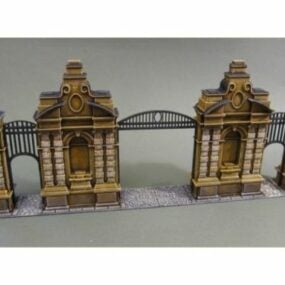 Baroque Gate Printable 3d model