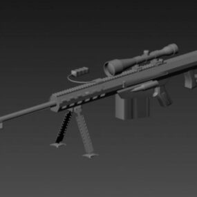 Barrett M107 Gun 3D-Modell