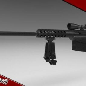 Barrett M82 Gun Weapon 3d model