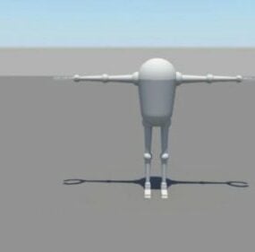 Droid Robot Tug Module 3D-malli