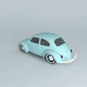 Vintage Car Beetle 1961 3d model