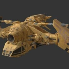 Spaceship Aliens Starship Concept 3d model