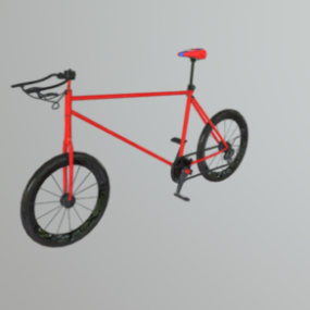 Curved Frame Bike 3d model