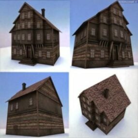 Trò chơi cổ điển Mô hình 3d xây dựng ngôi nhà lớn