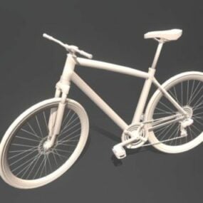 Bicicleta vieja Low Poly modelo 3d
