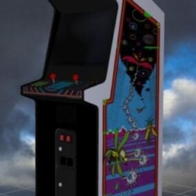 Black Widow Upright Arcade Game Machine 3d-modell