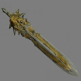 Man Character Movie Blade Weapon 3d-modell