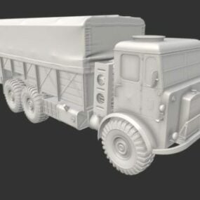Lowpoly Truck Cartoon Style 3D model