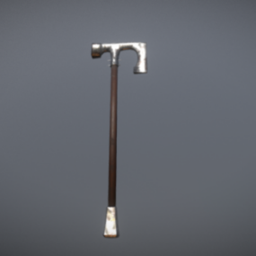 Bloody Axe Weapon Gaming Design 3d model