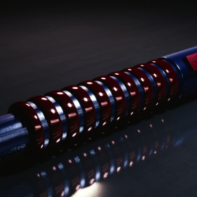 Blue Lightsaber Sword Weapon 3d model