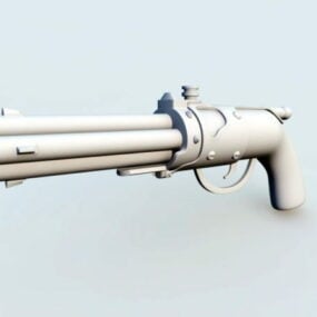 Blunderbuss Pistol Gun 3d-modell