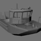 Small Fishing Boat Lowpoly