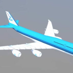 Airplane Boeing Klm 3d model