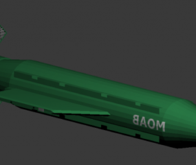 Mother Of Bomb Moab Weapon 3d-malli