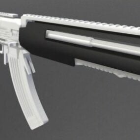 Borderlands Rifle Gun Weapon 3d-modell