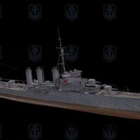 ブーラスク巡洋艦3Dモデル