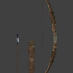 3д модель лука и стрелы