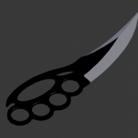 Conception de couteau en laiton modèle 3D
