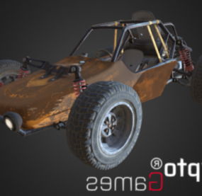 Buggy-Auto 3D-Modell
