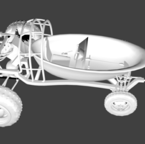 3D-Modell eines Buggy-Badefahrzeugs