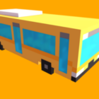 Game Lowpoly Bus Design