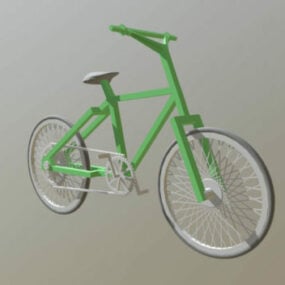 نموذج الدراجة الخضراء القديمة ثلاثي الأبعاد