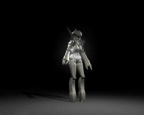 ArtStation  Action Figure  Female Anime Robot