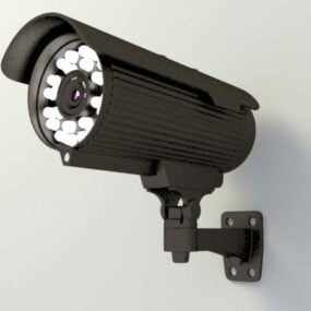 Montaje en pared CCTV modelo 3d