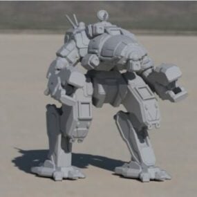 Robot Yengeç Battletech Oyun Karakteri 3D modeli