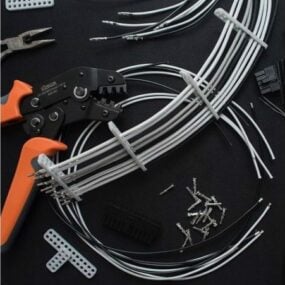 Kabely a dráty 3D model