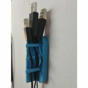 Cable Usb Holder Printable 3d model