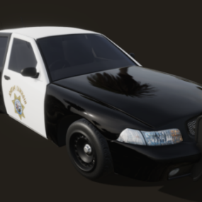 California Patrol Car 3d model