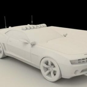 Lowpoly Porsche Camaro Car Design 3D-malli