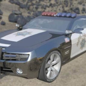 Police Car Camaro Highway Patrol 3d model