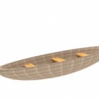 סירת קאנו מעץ