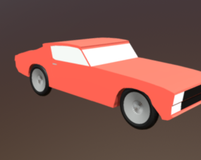 Lowpoly Game Car Kree 3d model