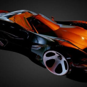 Sport Car Sketch Concept 3d model