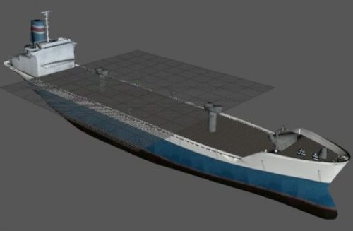 Old Cargo Ship Sea Transport Free 3d Model 3ds Dae Obj