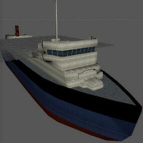 Delphin-U-Boot-Schiff 3D-Modell