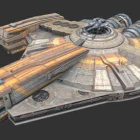 الخيال العلمي كارجويرو ليجيرو نموذج سفينة الفضاء 3D