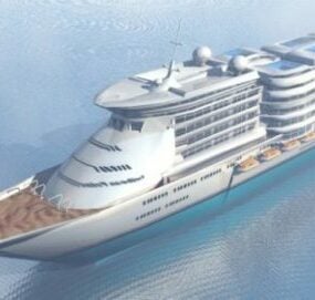 Barco crucero Caribean Princess modelo 3d