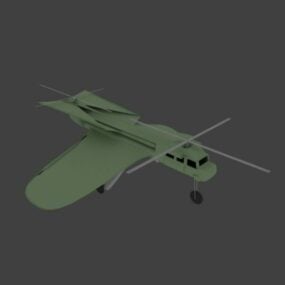 نموذج حاملة طائرات بدون طيار عسكرية ثلاثية الأبعاد
