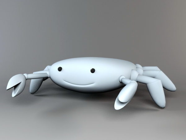 Cartoon Crab Animal Character