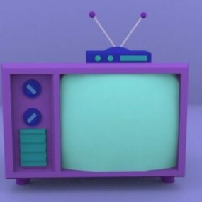 Cartoon Tv Design 3d model