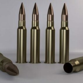 Cartridges Bullets Shell 3d model