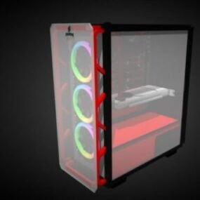 3D model průhledné PC skříně