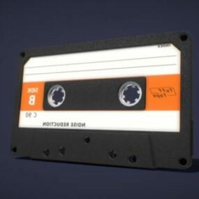 Kassett Tape Design 3d-modell