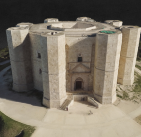 3д модель Каменного замка Дель Монте