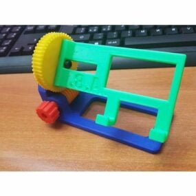 Printable Cell Stand Worm Gear 3d model